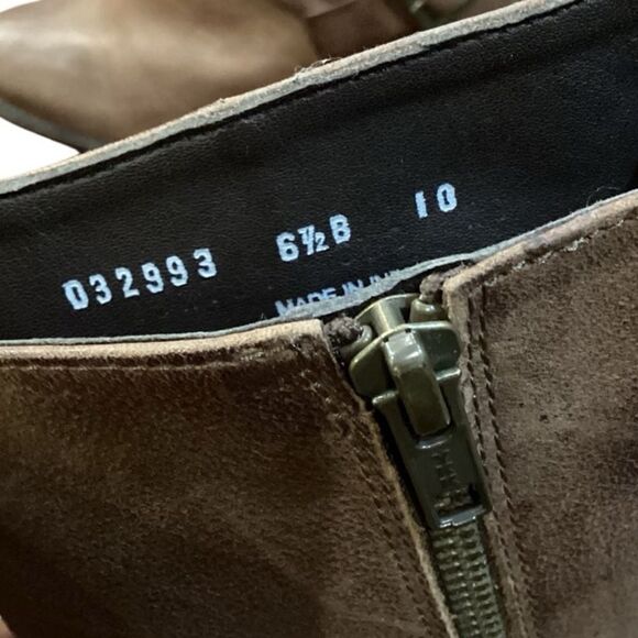 Cole Haan Brown Leather Harness Moto z boots 6.5 - Picture 6 of 12